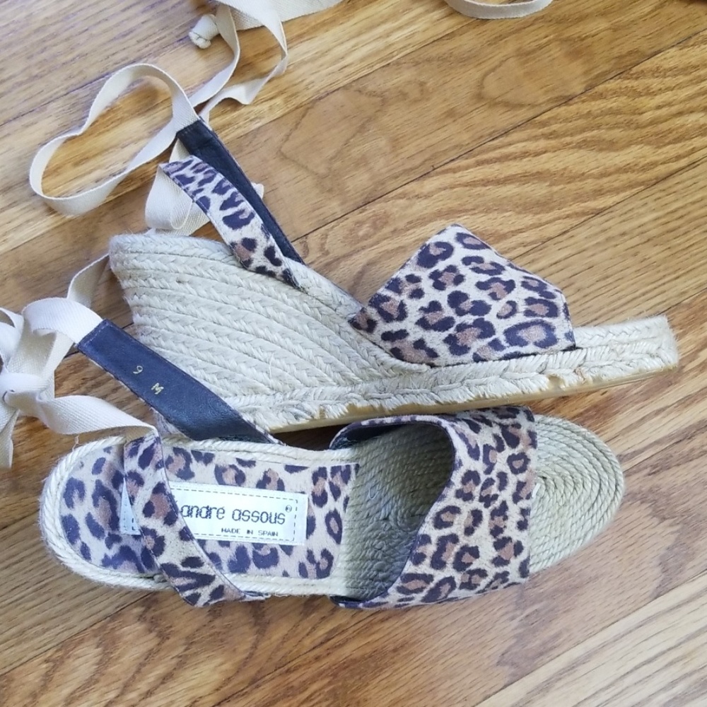 Andre Assoue  Vassar leopard print espadrilles